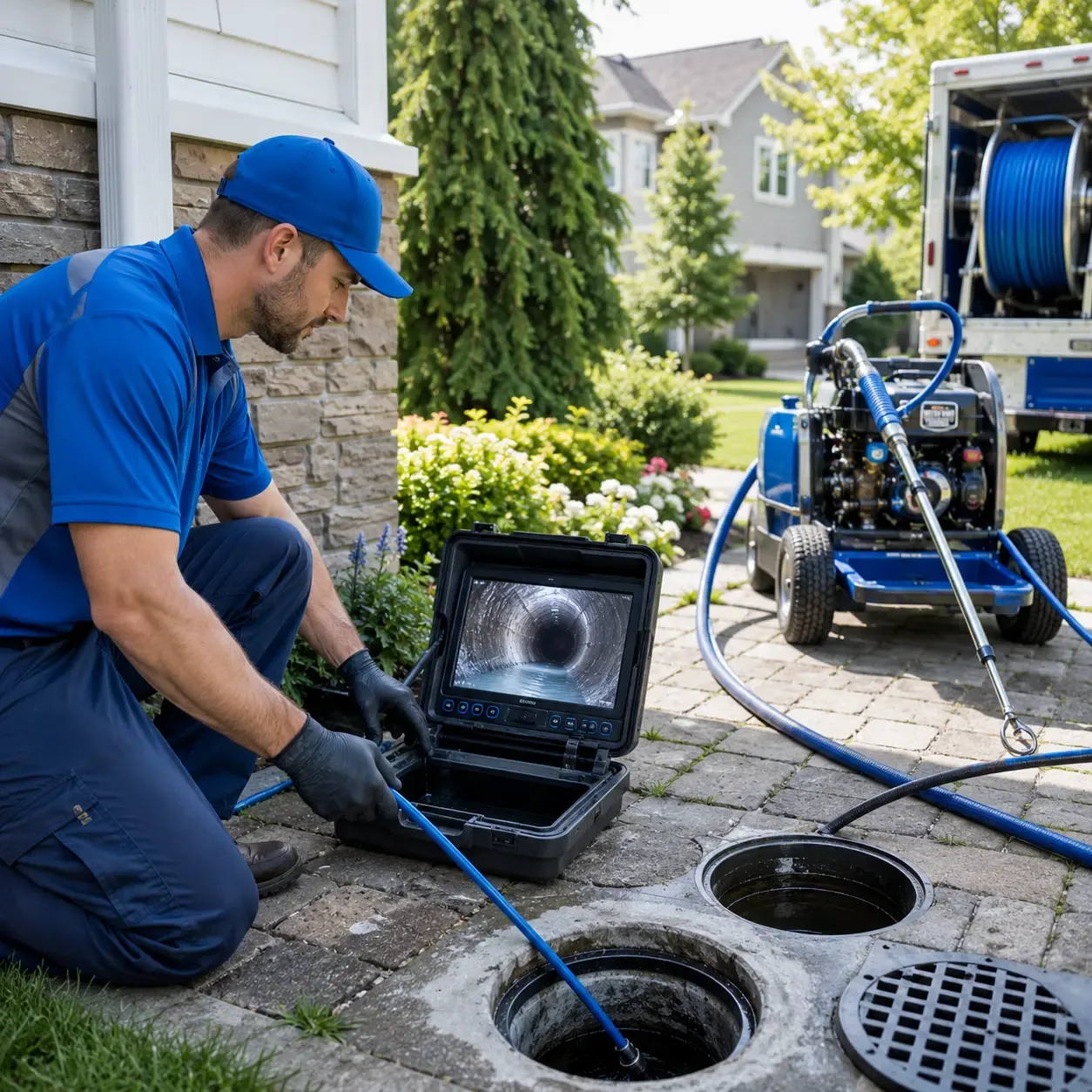Outdoor drain cleaning professionals serving Montandon, PA